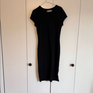 No Boundaries Classic Black Midi Dress